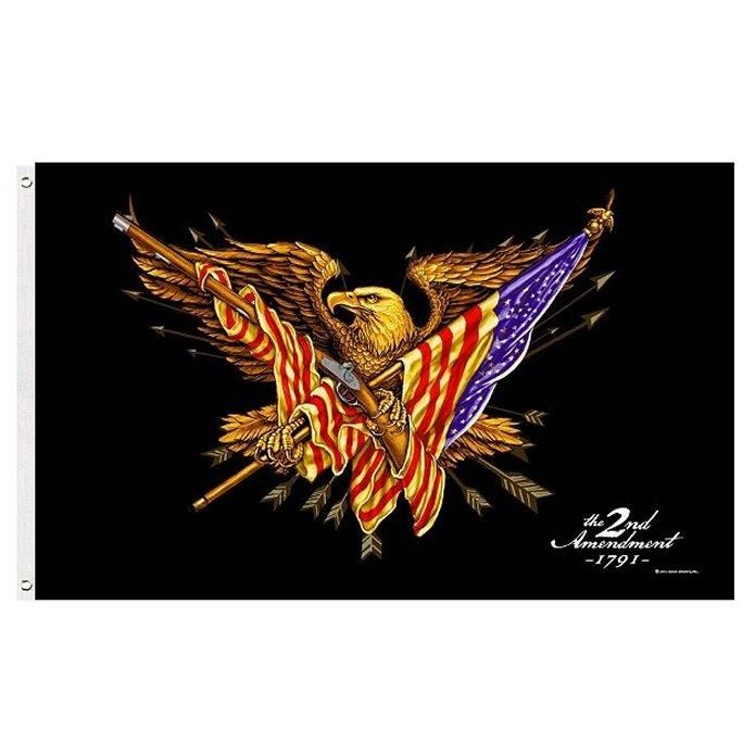 24 Pieces of 2nd Amendment Flag Shall Not Infringe Fire Arm Eagle 