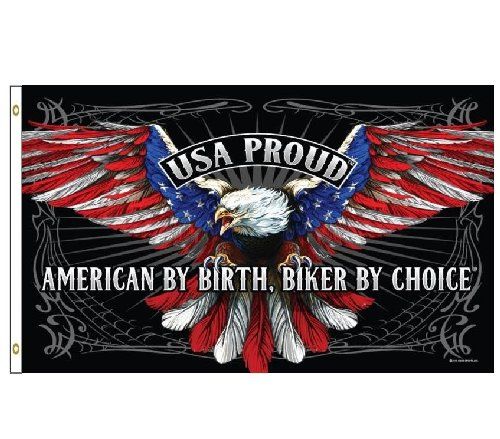 24 Wholesale American Biker Flag Usa Proud