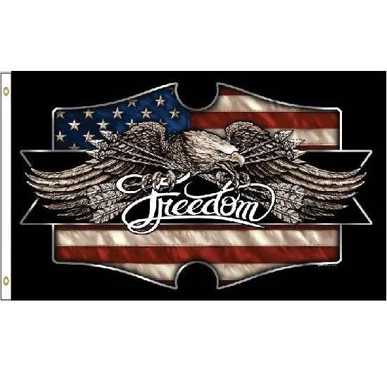 24 Pieces of Freedom Eagle Flag