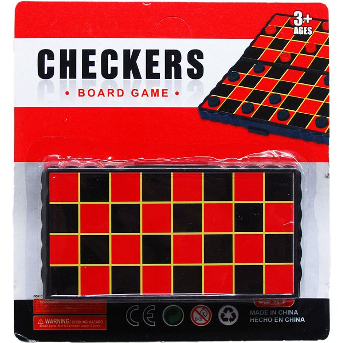 96 Wholesale 5.25" Checkers Board Game
