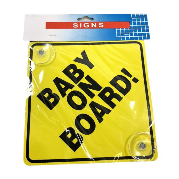 60 Pieces of Baby On Board Suction Cup Car Sign