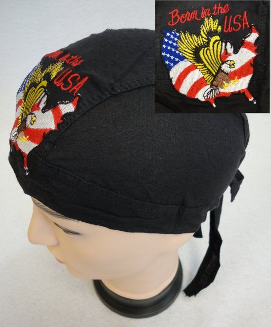48 Pieces of Embroidered Skull Cap [born In The Usa