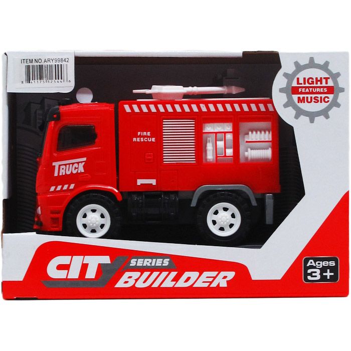 24 Wholesale 5.5" F/f Fire Truck W/ Light And Sound