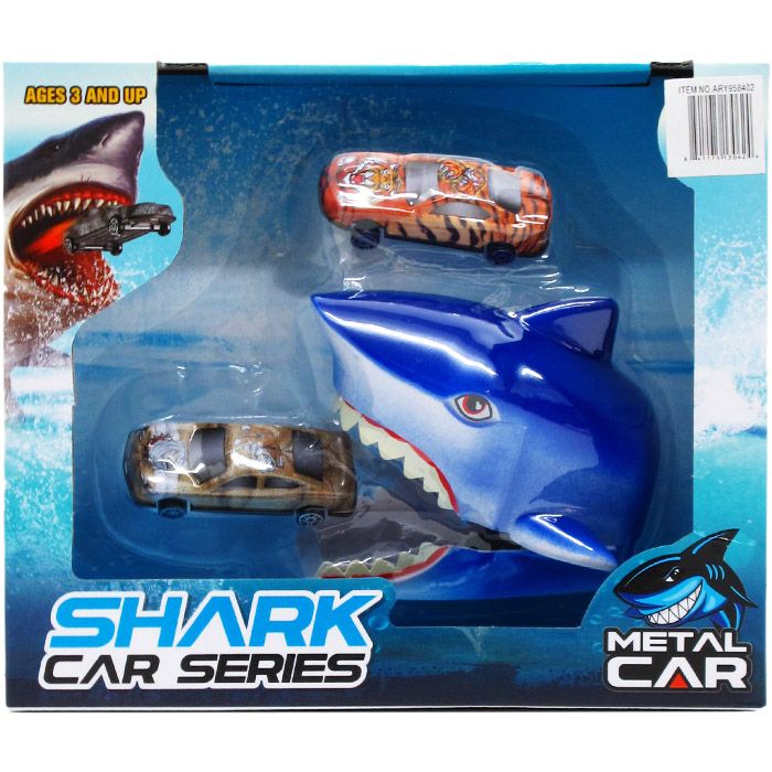 12 pieces of 4.5" SHARK LAUNCHER W/ 3" CARS IN WINDOW BOX