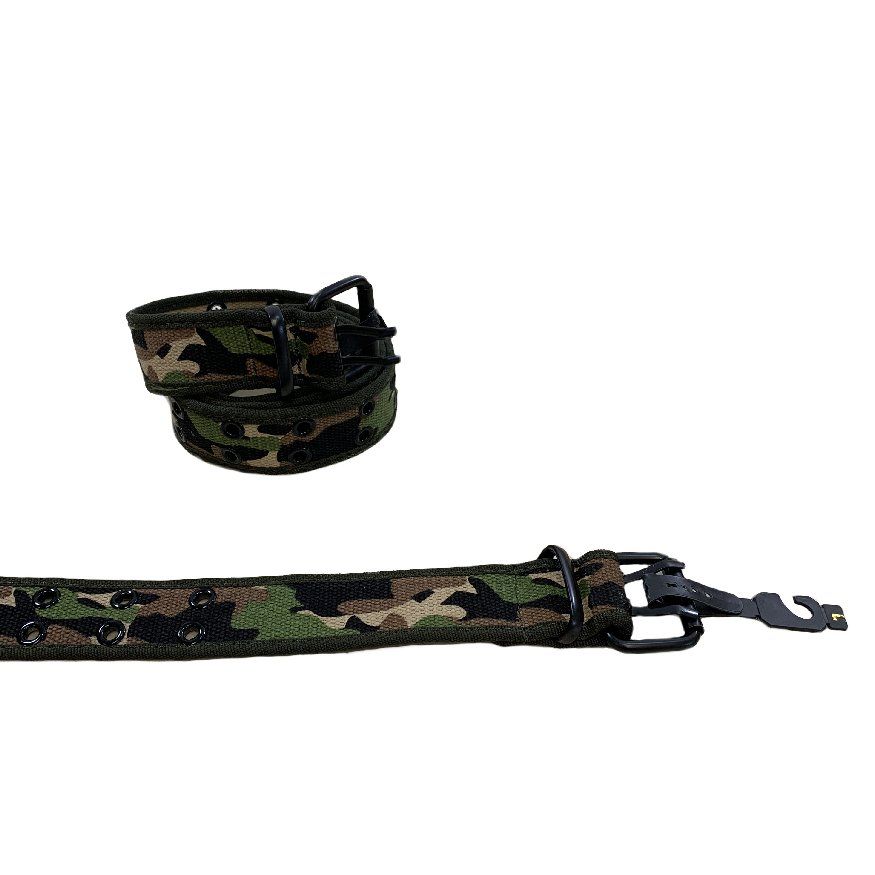 24 Pieces of Belt Canvas Belt With Holes All Sizes Camo