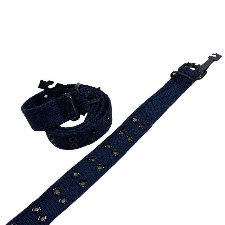 24 Wholesale Belt Canvas Belt With Holes All Sizes Navy