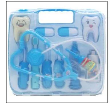 12 Pieces of 12pc Dentist Play Set In 10.5" Window Briefcase