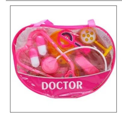 12 Pieces of 12pc Doctor Play Set In In 11" Zipper Pouch Purse
