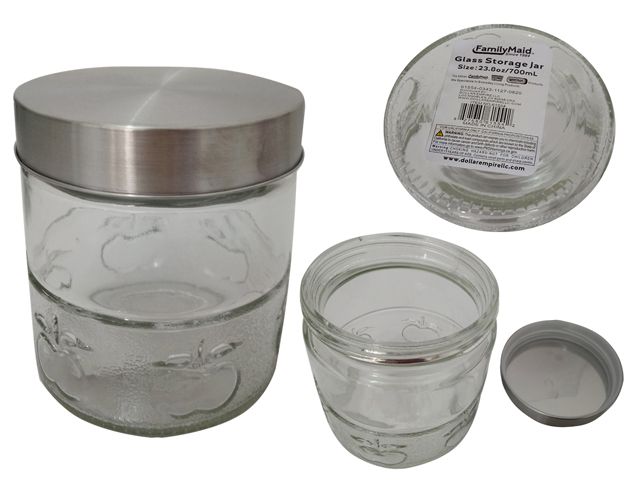 24 Pieces of Glass Storage Jar