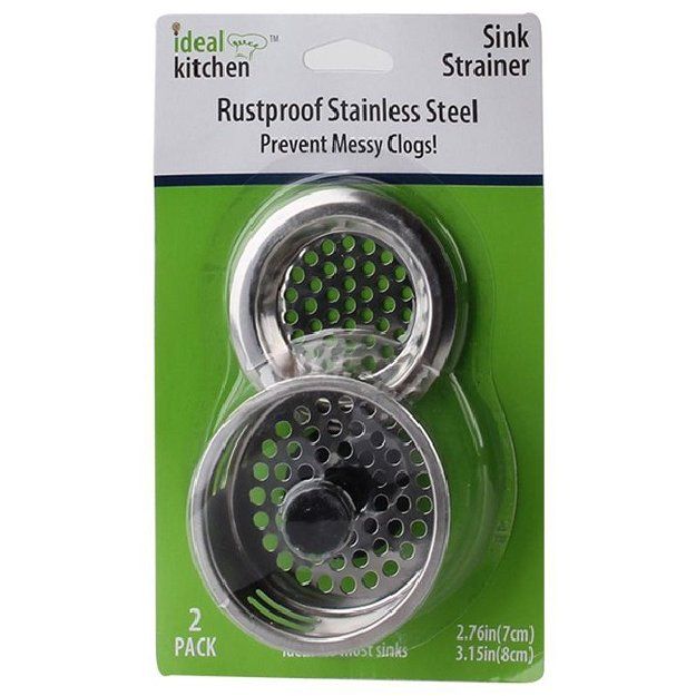 72 Pieces of 2 Piece Stainless Steel Sink Strainer