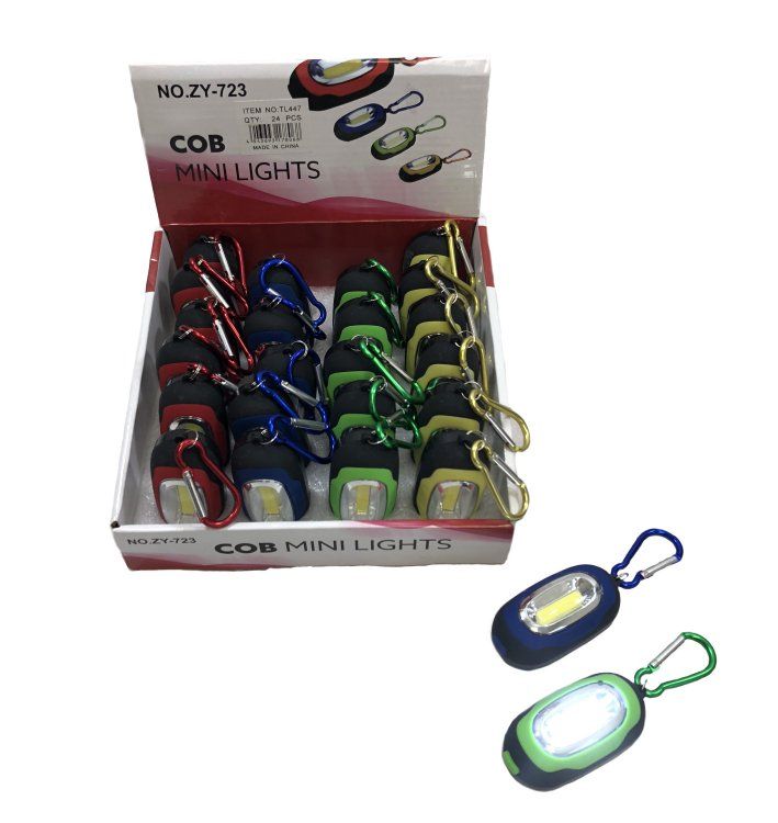 72 Wholesale Cob Mini Key Chain Light
