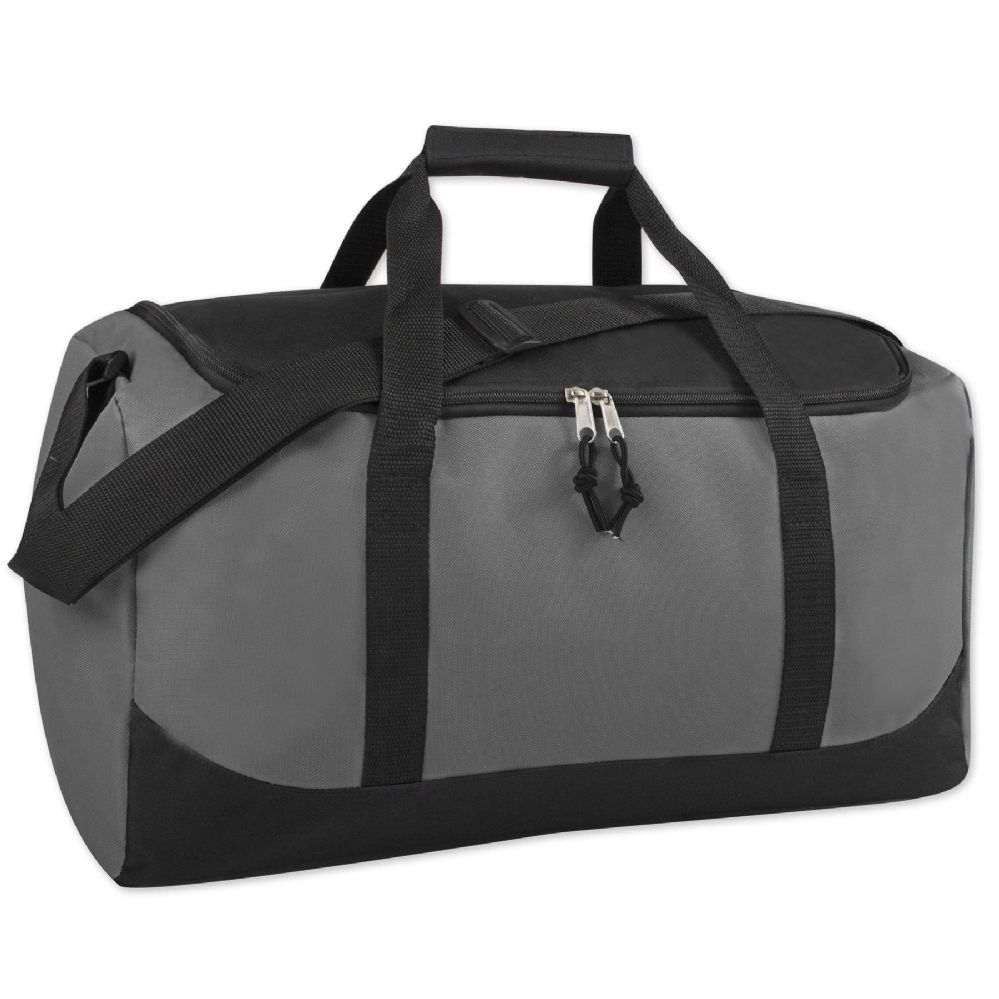 24 Pieces 20 Inch Duffel Bag Gray - Duffel Bags - at - alltimetrading.com