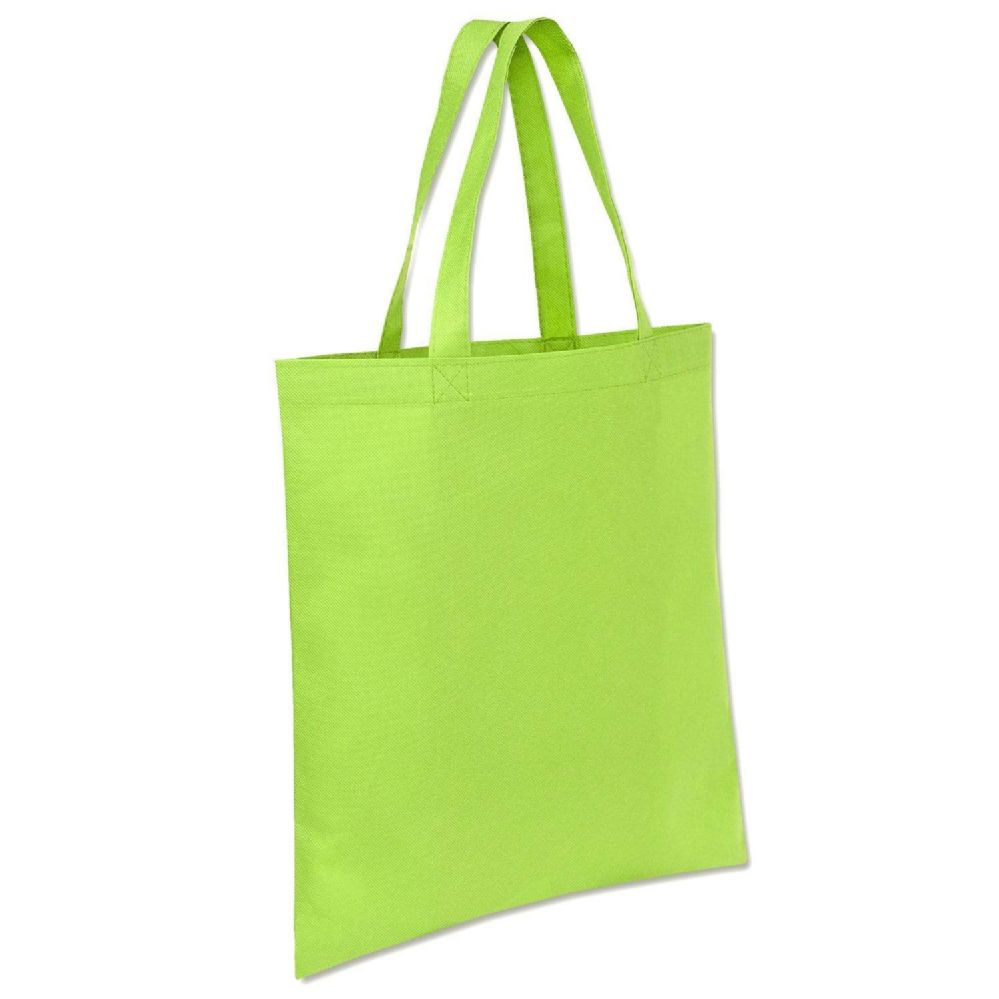 100 Wholesale 15 X 14 Non Woven Tote Bag Lime