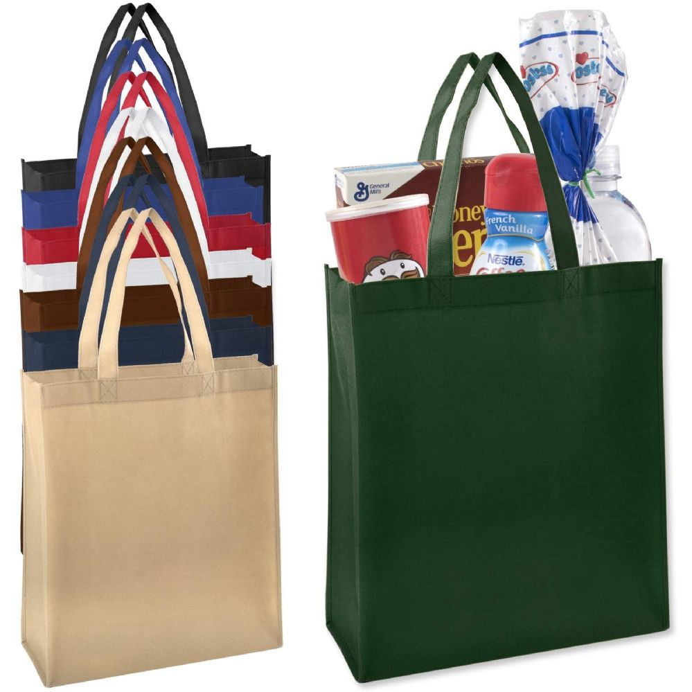 100 Wholesale 15 Inch Grocery Tote BaG- Assorted