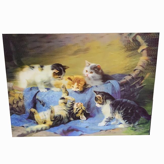 48 Wholesale Kittens Play Canvas Picture