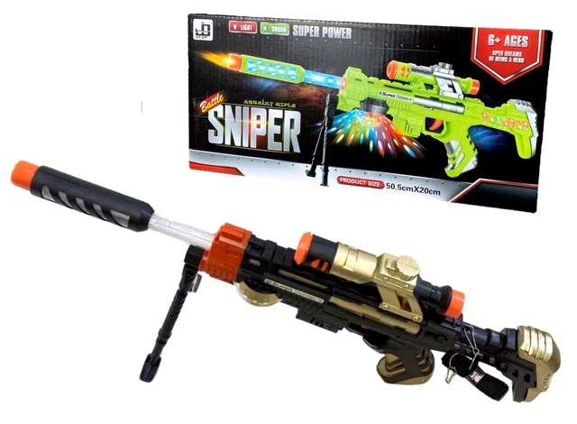 12 Pieces of Light Up And Sound Sniper Toy Gun