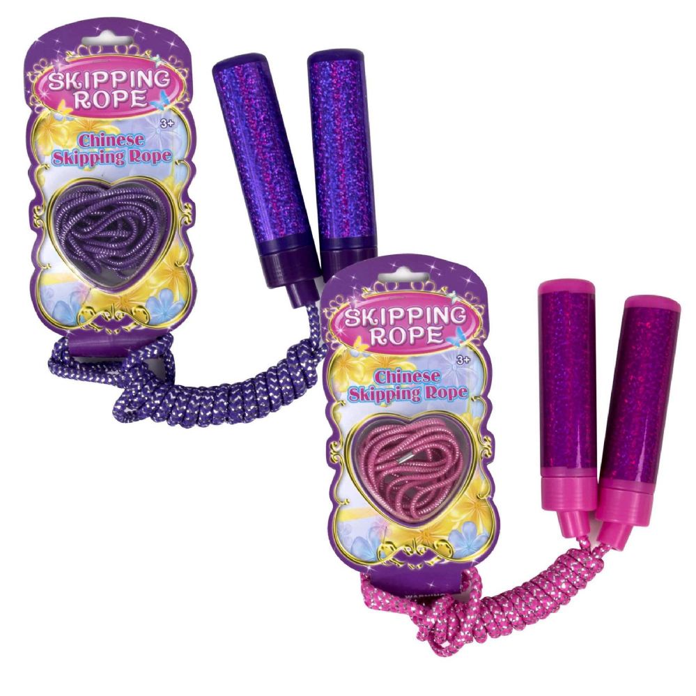 50 Pieces of Glitter Jump Rope With Ankle Band