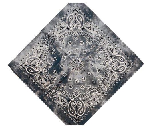 black tie dye bandana