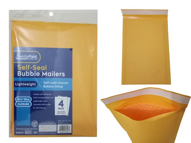 96 Pieces of 4pc SelF-Seal Bubble Mailers 0#