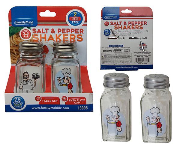 96 Wholesale 2pc Salt & Pepper Shakers