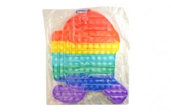 4 Wholesale Bubble Pop Toy Jumbo Rainbow Among us - at 