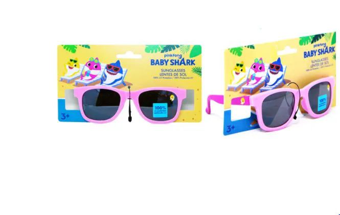 36 Wholesale Kids Sunglasses Pink Baby Shark