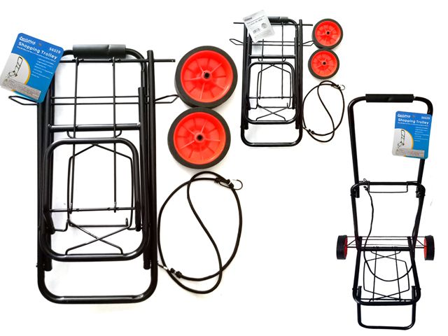 10 Pieces of Foldable Hand Truck Shopping Trolley