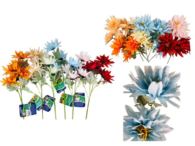 96 Pieces of 5-Head Dahlia Flower Bouquet