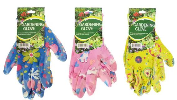 72 pieces of Gardening Gloves Floral