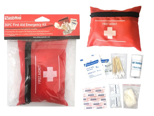 96 Pieces of First Aid Kit 36pcs