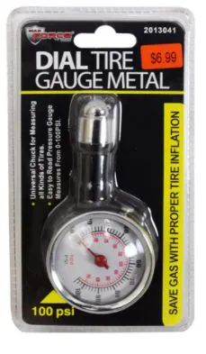 18 Pieces of Dial Tire Gauge Metal