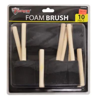 48 Wholesale Foam Brush Set 10 Piece - At - Wholesalesockdeals.com