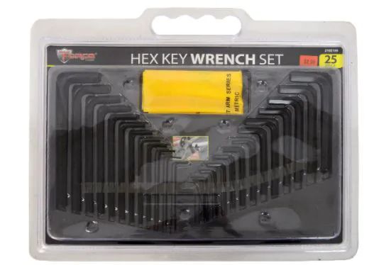 12 Pieces of Hex Key Set 25 Pieces