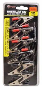 36 Pieces of Insulated Alligator Clips 12 Piece