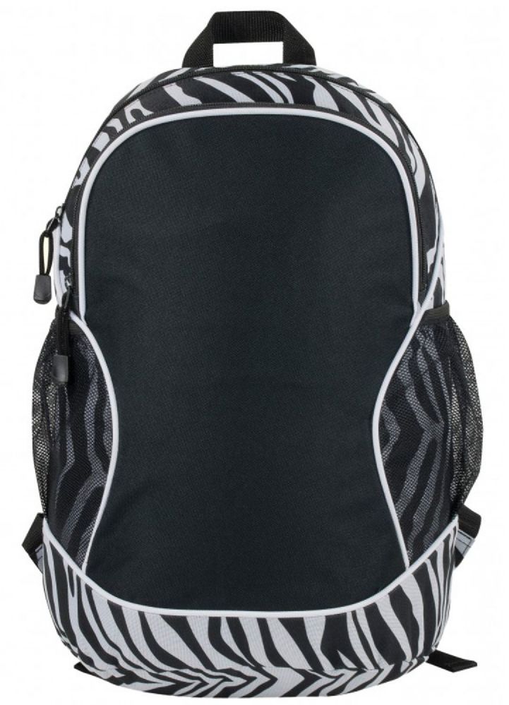 24 Wholesale 11-1/2" Backpacks - Zebra Print