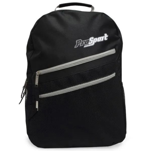 3 Pieces of MultI-Pocket Front Zippers Backpack With Beverage Pocket In Assorted Colors