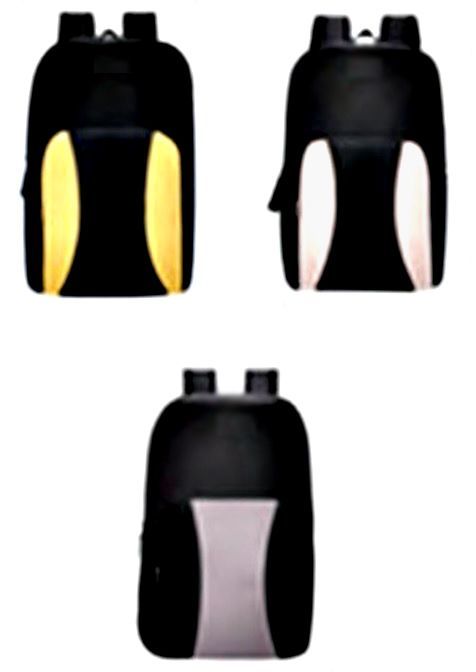 24 Pieces of 17" Two Tone Padded Backpack W/ Adjustable Straps