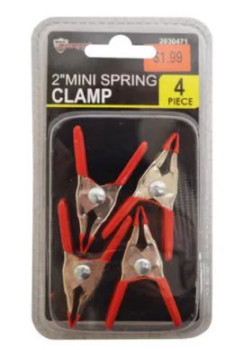 48 Wholesale Mini Spring Clamp Set 4 Piece 2 Inch