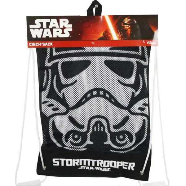 6 Pieces of Star Wars Storm Trooper Cinch Sack Drawstring Backpack