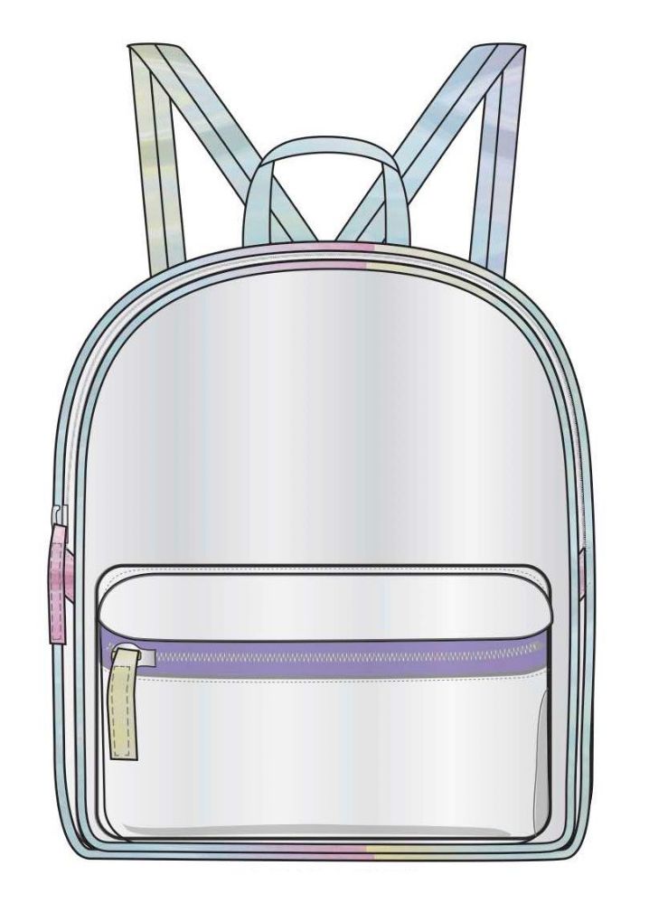 6 Pieces of 8.25" Clear Mini Backpacks