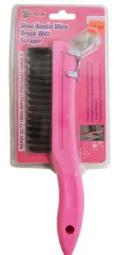 36 Pieces of Pink Shoe Handle Wire Brush