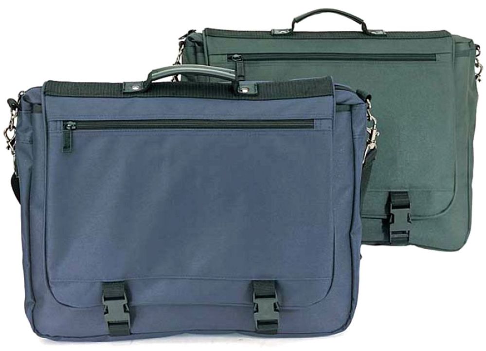 12 Wholesale 16" Deluxe Expandable Messenger Bags
