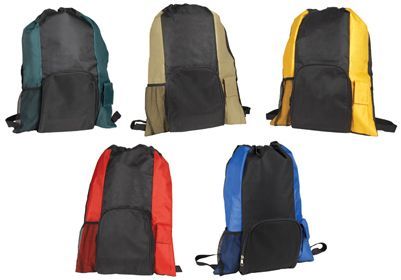 72 Wholesale 19" Islander Drawstring Tote/backpack In One