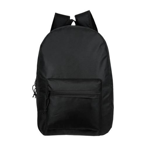 24 Wholesale Kids Basic Black Backpacks - at - wholesalesockdeals.com