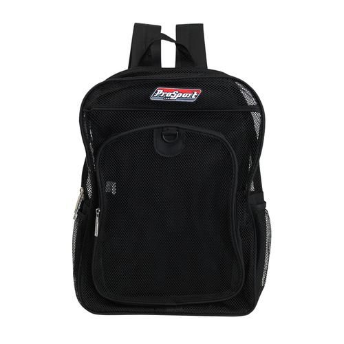 24 Wholesale 17" Black Mesh Backpacks