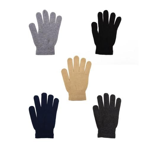 12 Wholesale Winter Gloves In 5 Assorted Colors - Cold Weather Case Of 48 Glove Pairs