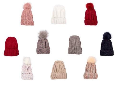48 Pieces of Women's Winter Bulk Beanies In 8 Assorted Colors