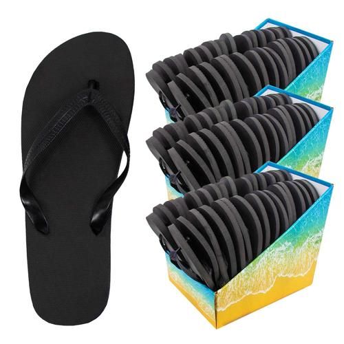 Wholesale Footwear Flip Flop - Black Bulk