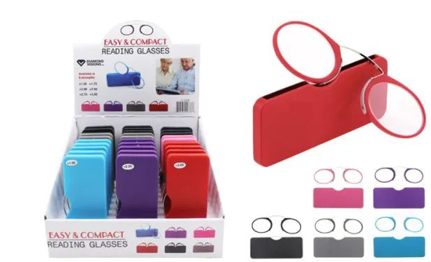 30 Wholesale Nose Resting Reading Glasses With Hard Shell Case
