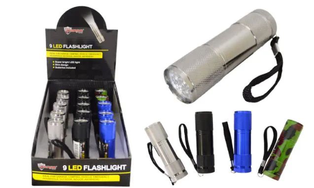 30 Pieces of Promo Led Metal Flashlight